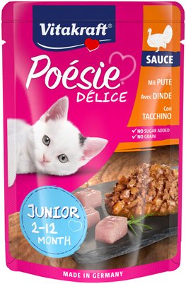 Корм Vitakraft для котів Poésie Délice pouch індичка в соусі 85г 35291 фото