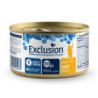 Exclusion Adult Beef 85г консерви для дорослих котів від 12 місяців з яловичиною 8011259004024 фото