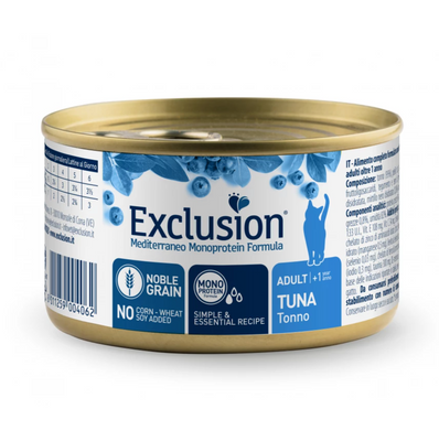 Exclusion Adult Tuna 85г консерви для дорослих котів усіх порід із тунцем 8011259004031 фото