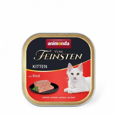 Корм Vom Feinsten Kitten with Beef консервований для кошенят з яловичиною 100г AM-83220 фото