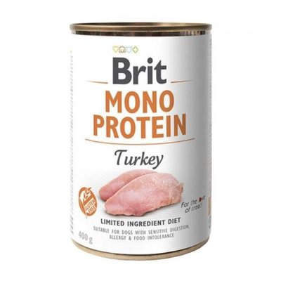 Корм для собак Brit Mono Protein Dog з індичкою 400г 100838/100060/9780 фото