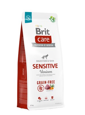Сухий корм Brit Care Dog Grain-free Sensitive для собак з чутливим травленням, беззерновий з олениною, 12кг 172210 фото