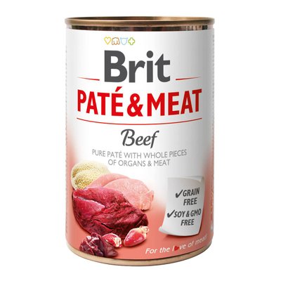 Корм для собак Brit Pate & Meat k з яловичиною 400 г 100858/100072/0274 фото