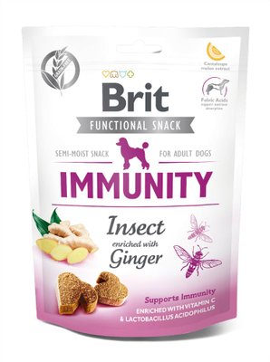 Функціональні ласощі Brit Care Immunity комахи з імбиром для собак, 150 г 111421/9970 фото