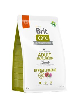 Корм для собак малих порід Brit Care Dog Hypoallergenic Adult Small Breed гіпоалергенний з ягням, 3кг 172650 фото