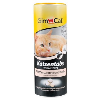 Вітаміни GimCat Katzentabs для котів, таблетки з маскарпоне та біотином, 425 г G-419084/408064 фото
