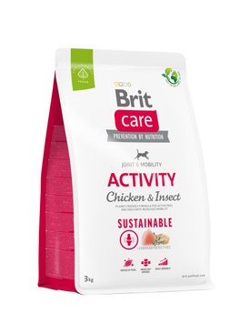 Сухий корм Brit Care Dog Sustainable Activity для собак з підвищеною активністю, з куркою та комахами, 3кг 172191 фото