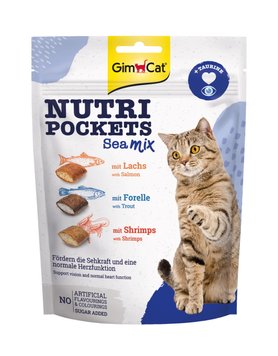 Вітамінні ласощі GimCat Nutri Pockets Морський мікс для котів, 150 г G-419176/419268 фото