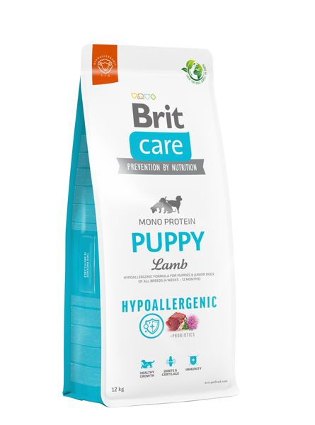 Сухий корм Brit Care Dog Hypoallergenic Puppy для цуценят, гіпоалергенний з ягням, 12кг 172213 фото