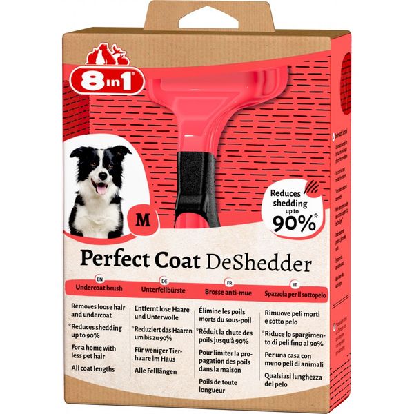 Дешеддер 8in1 Perfect Coat для вичісування собак, розмір M, 6.5см 661616/151791/661508СПЕЦ фото