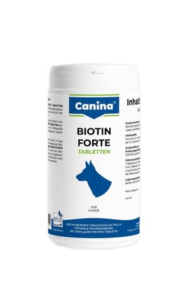 Вітаміни Canina Biotin Forte Tabletten для собак, інтенсивний курс для шерсті, 700 г (210 табл) 101115 AD фото