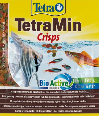 Корм Tetra Min Crisps для акваріумних рибок, 12 г (чіпси) 149304 фото