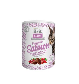 Ласощі для котів Brit Care Cat Snack Superfruits Salmon, лосось, 100 г 111270 фото