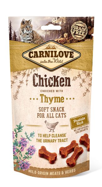 Ласощі Carnilove Cat Semi Moist Snack для котів, курка та тимьян, 50 г 111376/7212 фото