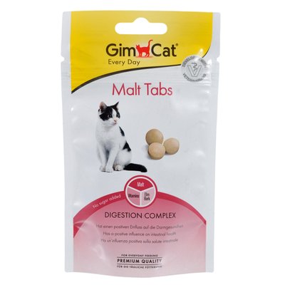 Вітаміни GimCat Every Day Malt Tabs для котів, 40 г G-427034/427065 фото