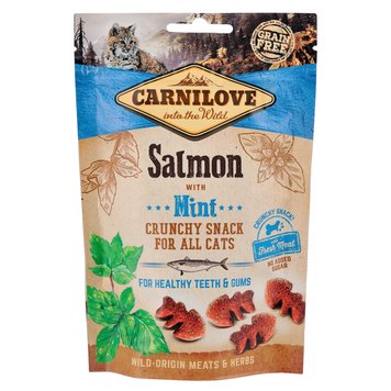 Ласощі Carnilove Cat Crunchy Snack для котів, лосось та м'ята, 50 г 100410/ 527175 фото