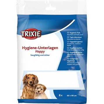 Пелюшки Trixie для собак, 60 x 90 см, 8 шт. (целюлоза) 23413 фото