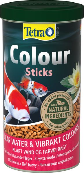 Корм Tetra Pond Colour Sticks для всіх ставкових риб, для яскравості забарвлення, 1 л (палички) 124394СПЕЦЦЕНА фото