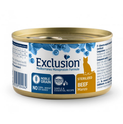Exclusion Sterilized Beef 85г консерви для стерилізованих котів з яловичиною 8011259004055 фото
