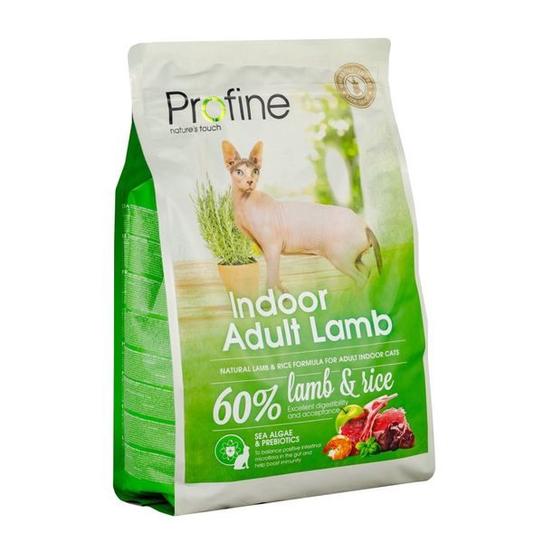 Сухий корм Profine Indoor для котів, які живуть в приміщенні, з ягням та рисом, 2 кг 170569/7732 фото