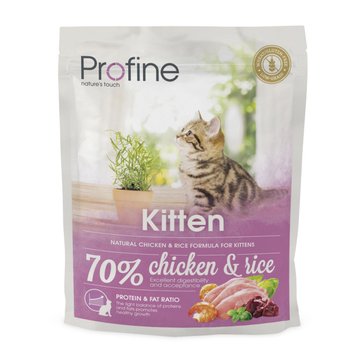 Сухий корм Profine Kitten для кошенят, з куркою та рисом, 300 г 170559/7633 фото