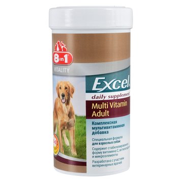 Вітаміни 8in1 Excel «Multi Vitamin Adult» для дорослих собак, 70 шт (мультивітамін) 660435 /108665 фото