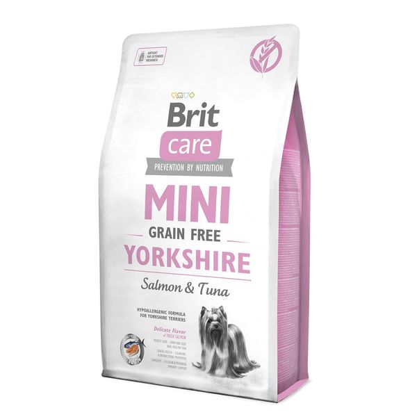 Сухий корм Brit Care GF Mini Yorkshire для йоркширських тер'єрів, з лососем та тунцем, 2кг 170779/0190 фото