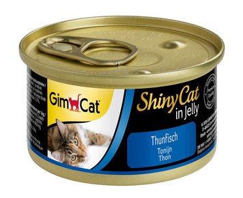 Вологий корм GimCat Shiny Cat для котів, тунець, 70 г G-413082 /413280 фото