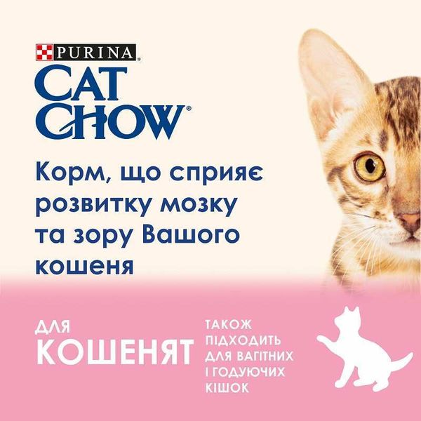 Сухий повнораціонний корм Cat Chow Kitten 15 кг, з куркою для кошенят 5997204514028 фото