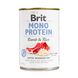 Вологий корм Brit Mono Protein Lamb & Rice для собак, з ягнятиною та рисом, 400 г 100833/100053/9728 фото 1