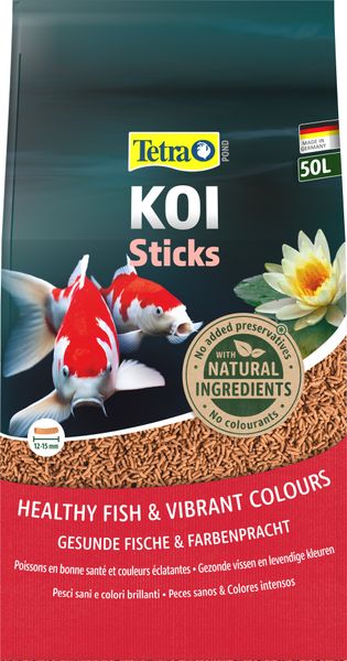 Корм Tetra Pond KOI Sticks для риб коропів кої, 50 л (гранули) 758636 /241626 СПЕЦЦЕНА фото