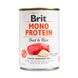 Вологий корм Brit Mono Protein Beef & Rice для собак, з яловичиною та рисом, 400 г 100832/100054/9735 фото 1