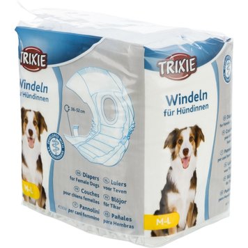 Підгузки Trixie для собак, M-L 36-52 см, 12 шт 23634 фото
