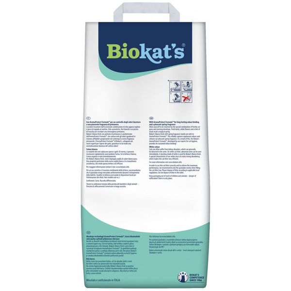 Наповнювач Biokats Bianco Fresh для котячого туалету бентонітовий, 10 кг G-75.64 фото