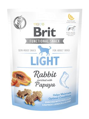 Функціональні ласощі Brit Care Light для собак, з кроликом та папаєю, 150 г 111419/9956 фото