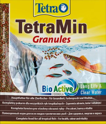 Корм Tetra Min Granules для акваріумних рибок, 15 г (гранули) 134492 фото