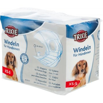 Підгузки Trixie для собак, XS-S 20-28 см, 12 шт 23631 фото