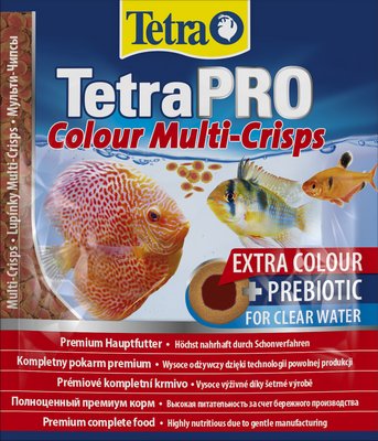 Корм Tetra PRO Colour Multi-Crisps для акваріумних риб, для яскравого забарвлення, 12 г (чіпси) 149366 фото