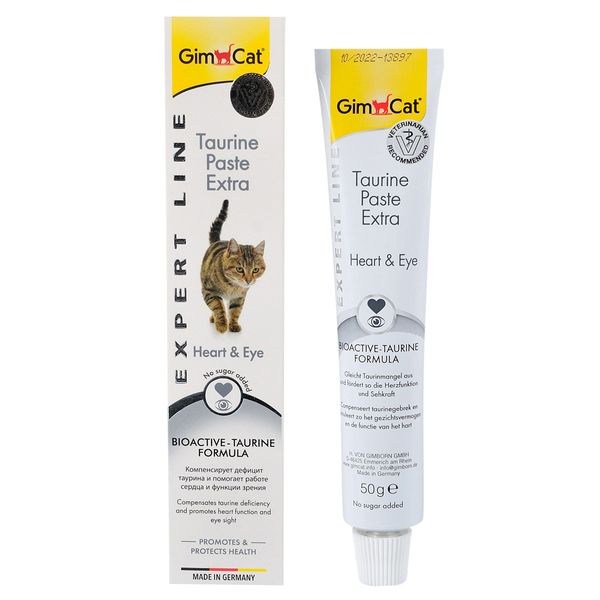 Паста GimCat Expert Line Taurine Extra для котів, підтримка серця та зору, 50 г G-402192/402109 фото