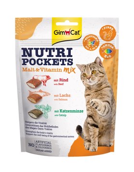 Вітамінні ласощі GimCat Nutri Pockets для котів, мультивітамін мікс, 150 г G-419251/400693/419169 фото