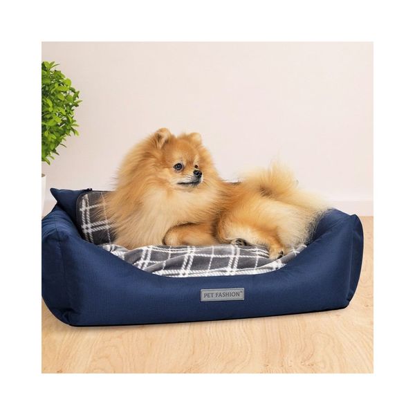 Лежак Pet Fashion «Prime» для собак, 66x52x24 см, синій PR241757 фото