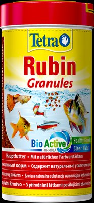 Корм Tetra Rubin Granules для акваріумних рибок, для яскравості забарвлення, 250 мл (гранули) 139800 фото