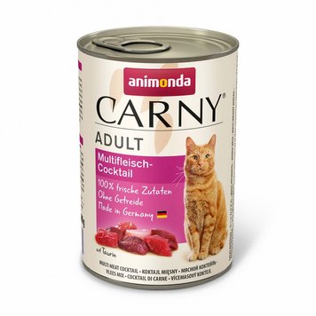 Вологий корм Animonda Carny для дорослих котів, мультим'ясний коктейль, 400 г AM-83718 фото