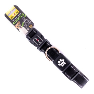 Нашийник GimDog Alfresco для собак, подвійний неопрен, чорний, 3.2x42-66 см 80303206613 фото