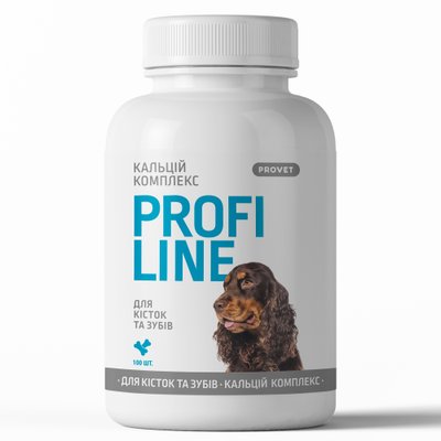 Вітаміни Provet Profiline для собак, Кальцій Комплекс для кісток та зубів, 100 таб. PR243164 фото