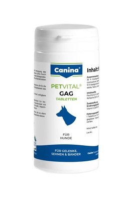 Вітаміни Canina Petvital GAG для собак, глюкозамін з екстрактом мідій, для суглобів та тканин, 90 г (90 табл) 723300 AD фото