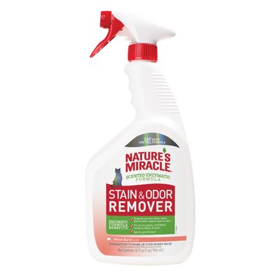 Засіб 8in1 NM Cat Stain&Odor Remover Spray Mel для усунення плям та запахів котів, з ароматом дині, 946 мл 680210/6976 USA фото