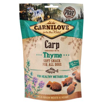 Ласощі Carnilove Dog Semi Moist для собак, короп та чебрець, 200 г 111374/7335 фото