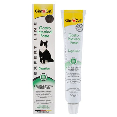 Вітамінна паста GimCat Expert Line Gastro Intestinal для котів, покращення травлення, 50 г G-417950/417462 фото