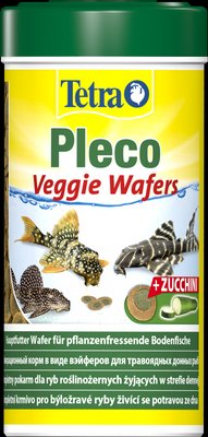 Корм Tetra Pleco Veggie Wafers для травоїдних донних рибок, 250 мл (пластинки) 151239 /199118 фото